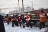 Залізничники продовжують очищати від снігу інфраструктуру